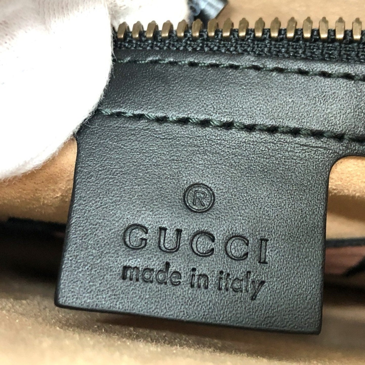 GUCCI 429004 Ghost Clutch Bag Shoulder Leather Women's Black
