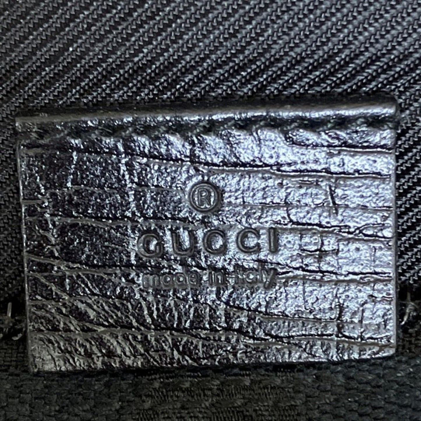 GUCCI GG canvas pattern hand pouch black bag handbag ladies