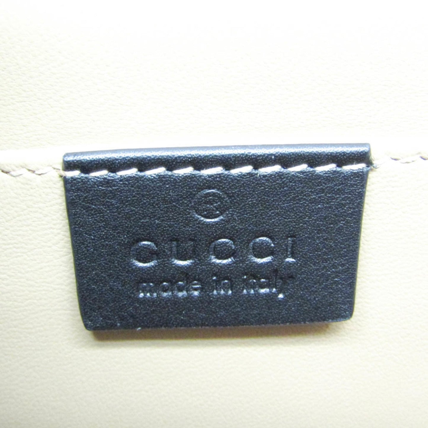 Gucci Animalier Ribbon Flower 460457 Women's Nylon Clutch Bag Black