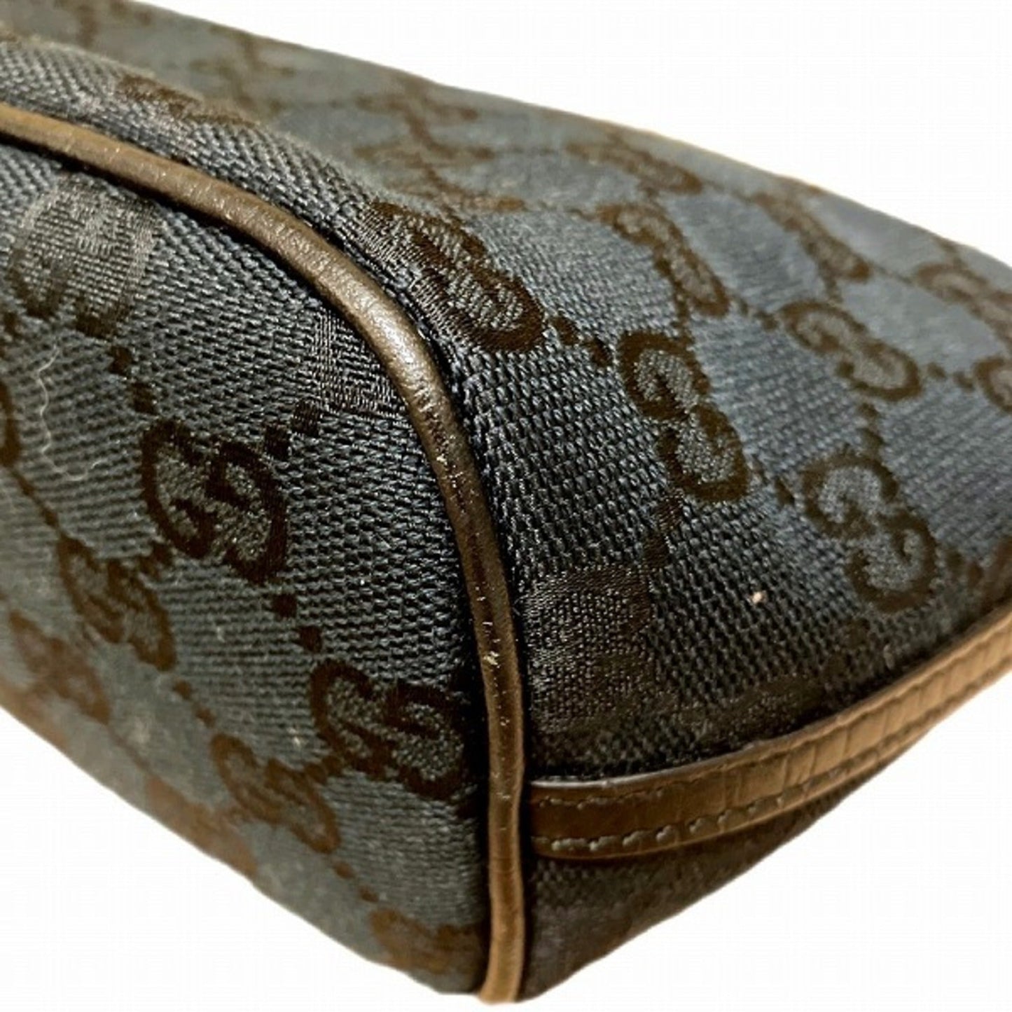 GUCCI GG canvas pattern hand pouch black bag handbag ladies