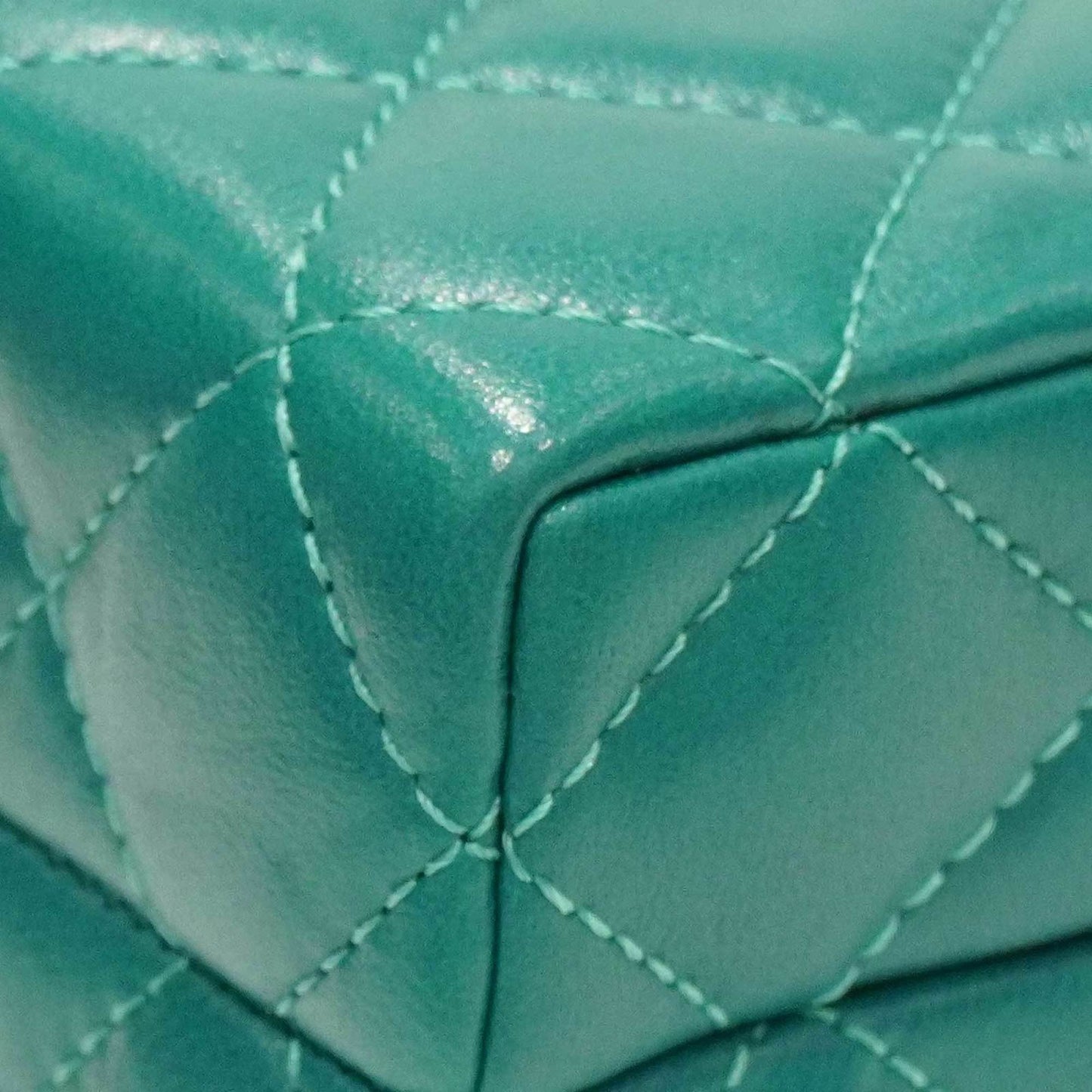 CHANEL Chain Clutch AP3452 Shoulder Bag Green Lambskin Women's Men's