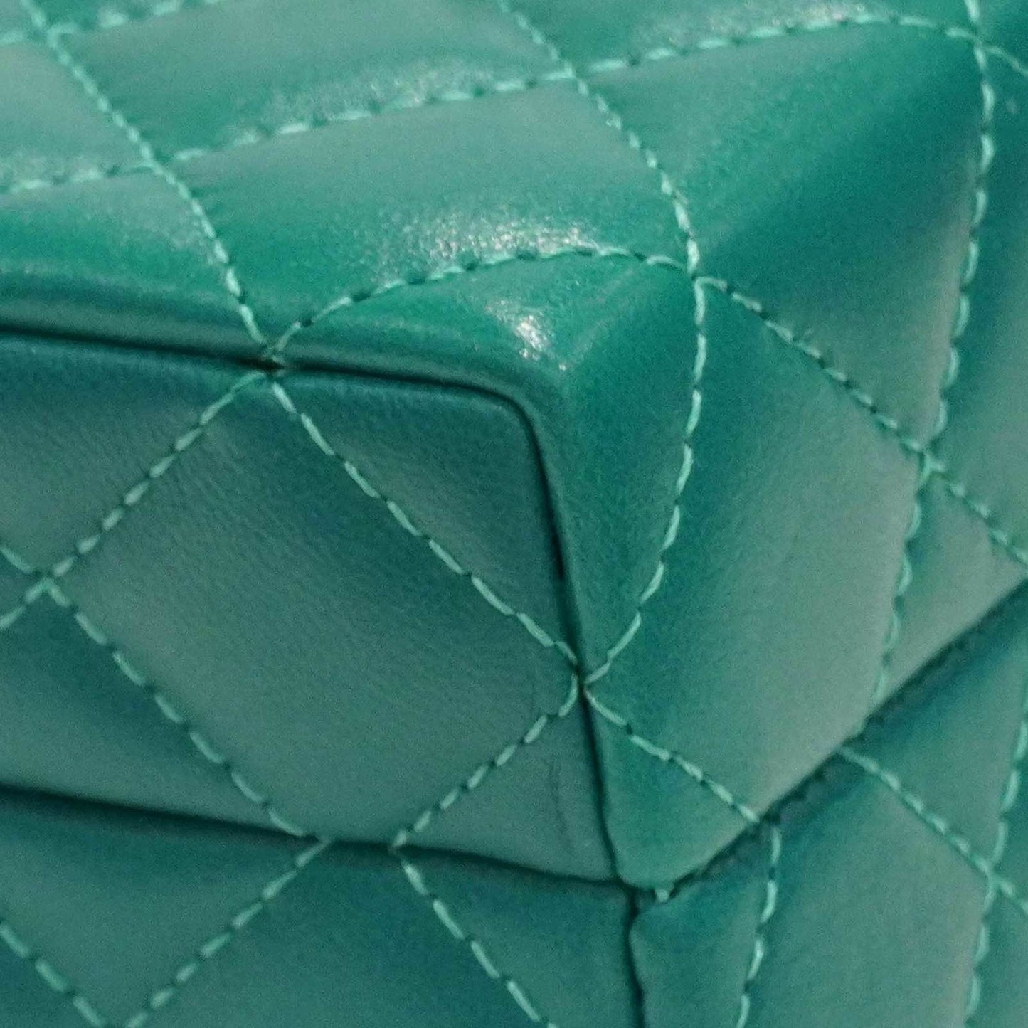 CHANEL Chain Clutch AP3452 Shoulder Bag Green Lambskin Women's Men's
