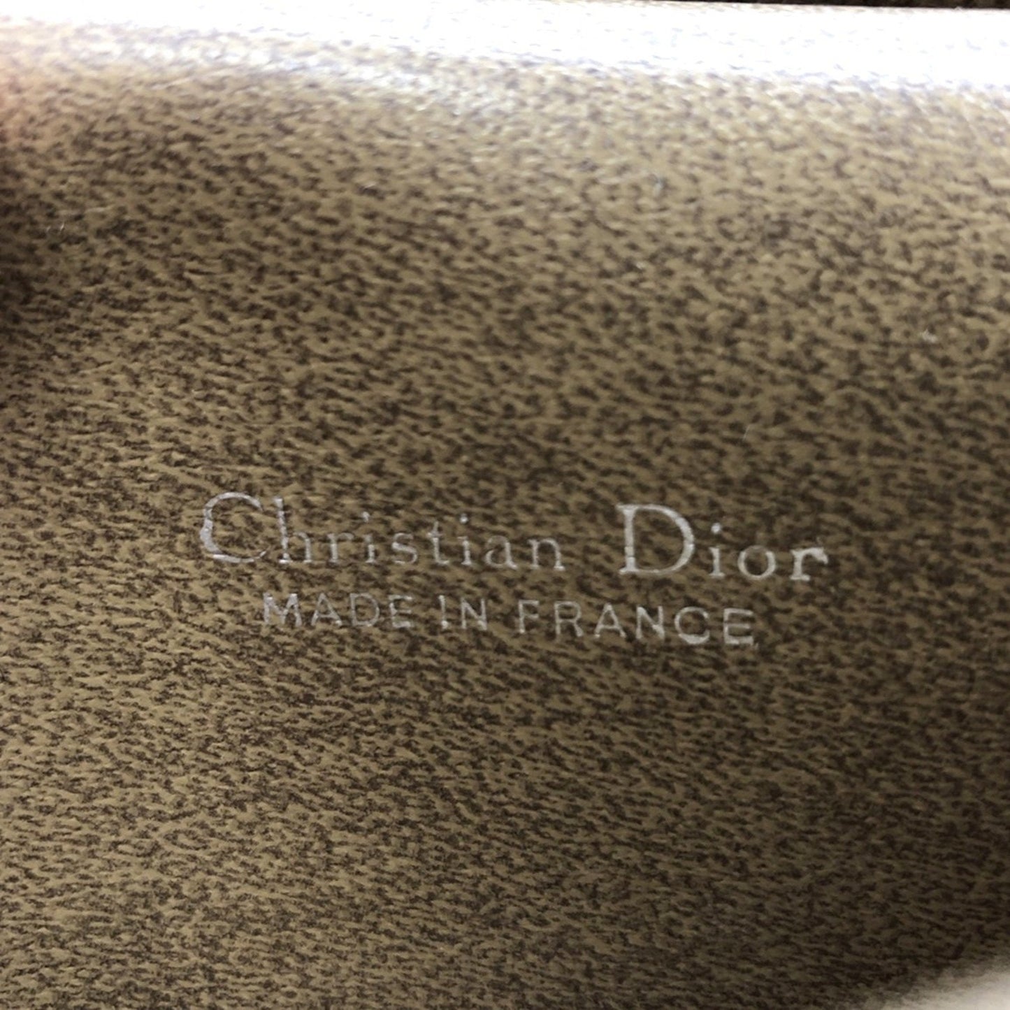 Christian Dior Dior Chain Shoulder Honeycomb Leather Brown Bag Clutch Beige Women's ITH67XBL4V7Y