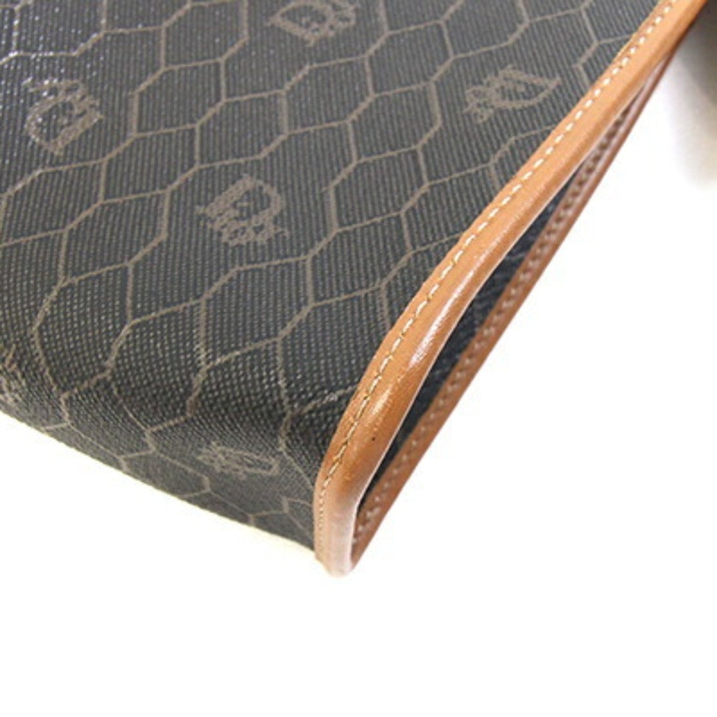 Christian Dior Dior clutch bag brown PVC leather second old men's DIOR