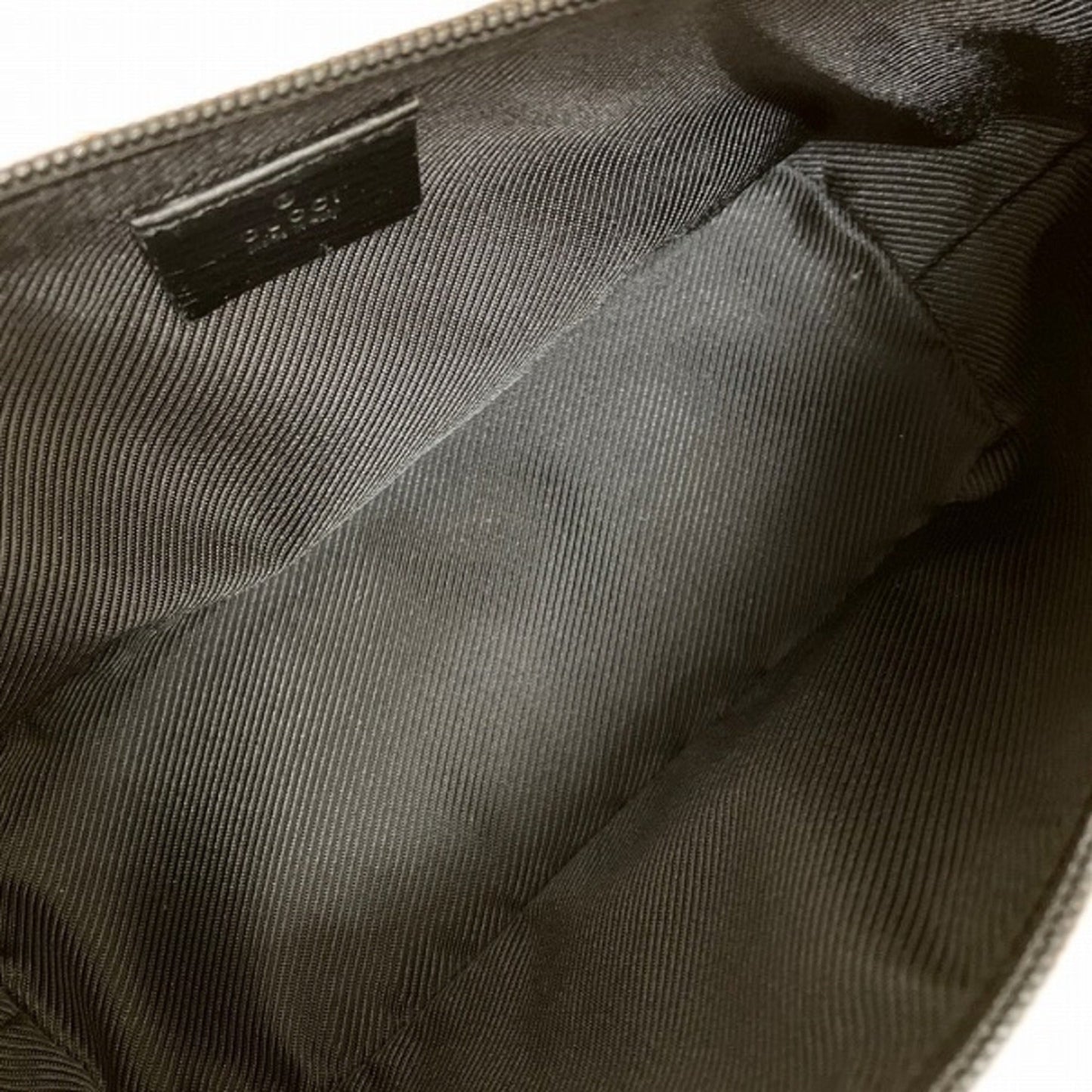 GUCCI GG canvas pattern hand pouch black bag handbag ladies