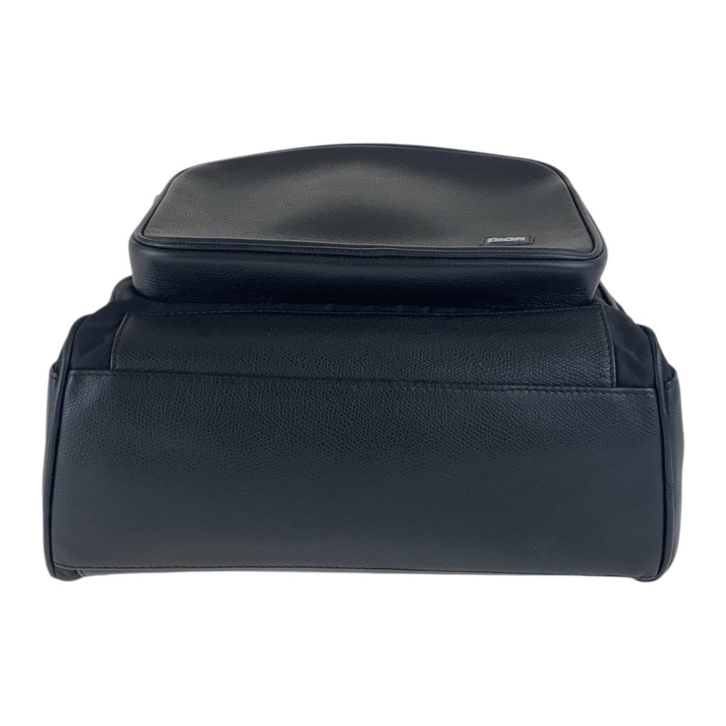 Christian Dior Dior Black Silver Hardware Nylon Leather 03 BO 1105 Backpack Men's