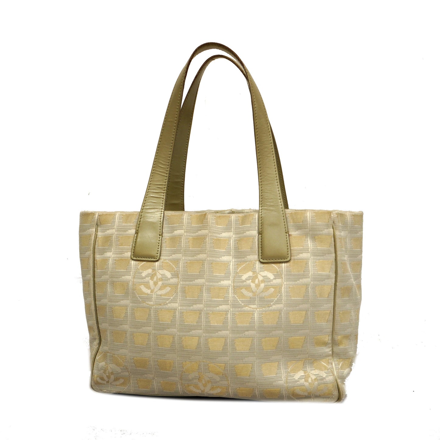 CHANEL New Travel Line Tote Bag Women's Nylon Canvas Gray