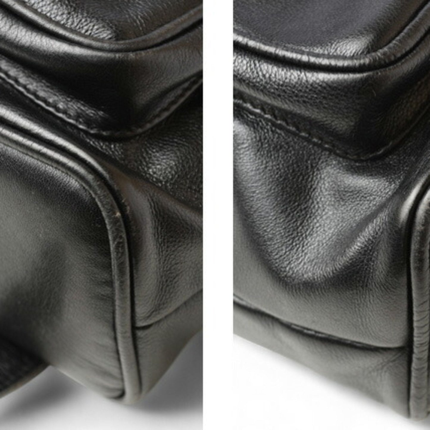 GUCCI Backpack Bamboo Bag Leather Black