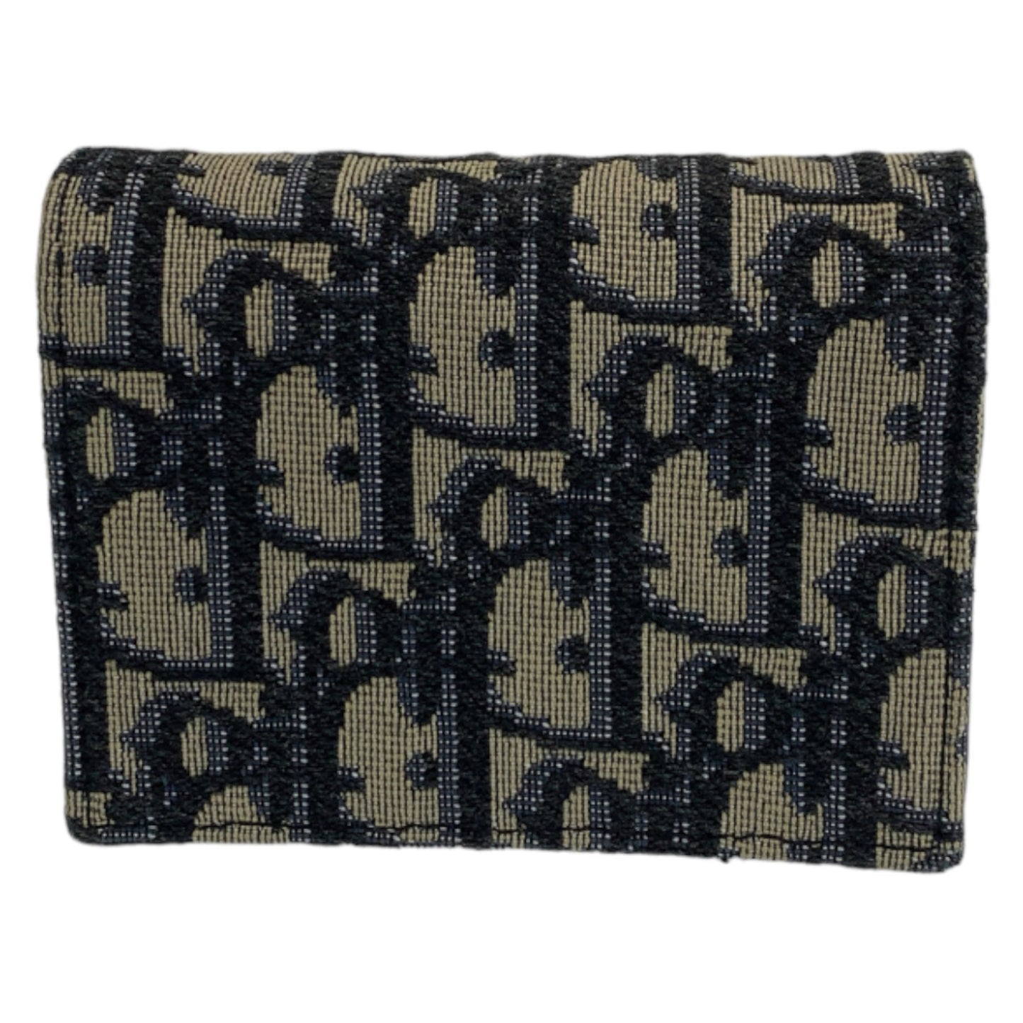 Christian Dior Dior Oblique Trotter Navy Silver Hardware Canvas Shoulder Bag Wearable Wallet Crossbody Men's