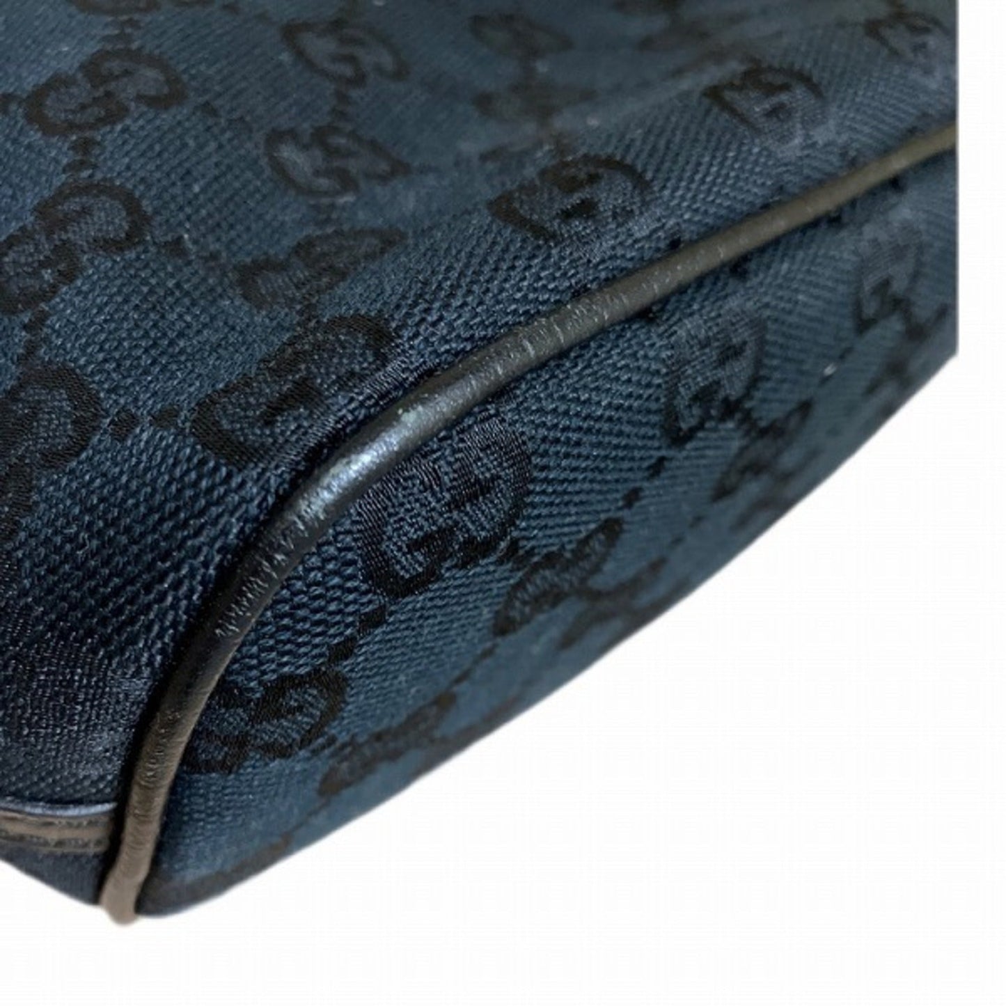 GUCCI GG canvas pattern hand pouch black bag handbag ladies