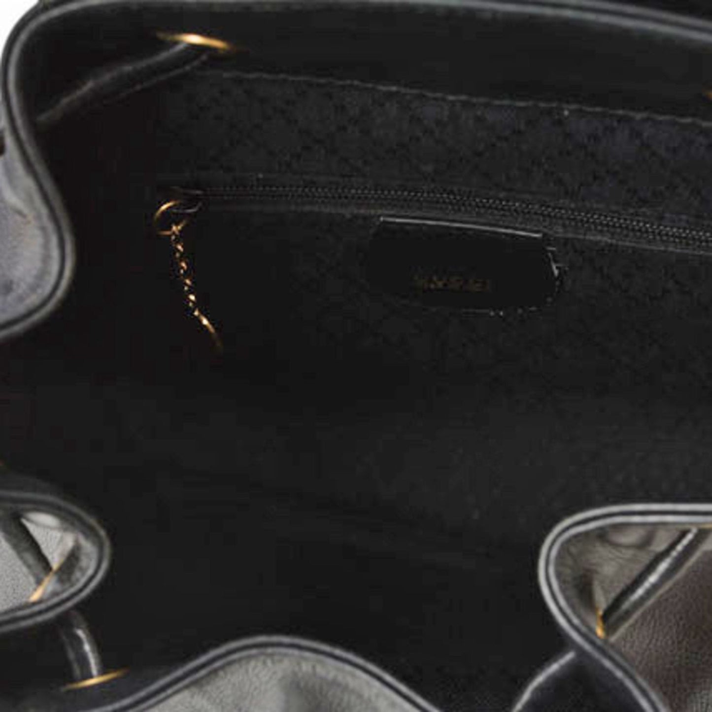 GUCCI Bamboo Backpack Leather Black