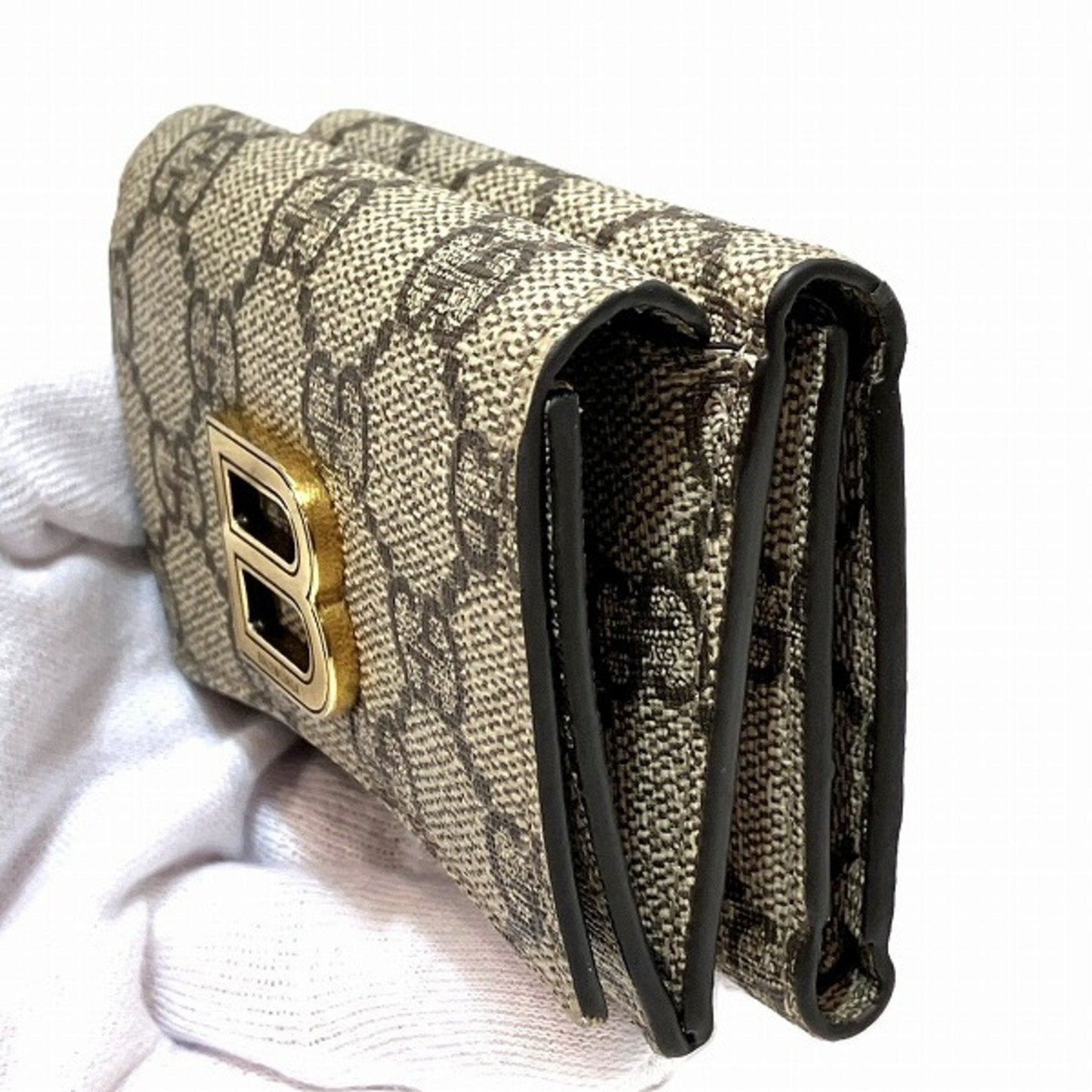 Gucci x Balenciaga The Hacker Project Business Card Holder/Card Case Wallet 681700 Tri-fold for Men and Women