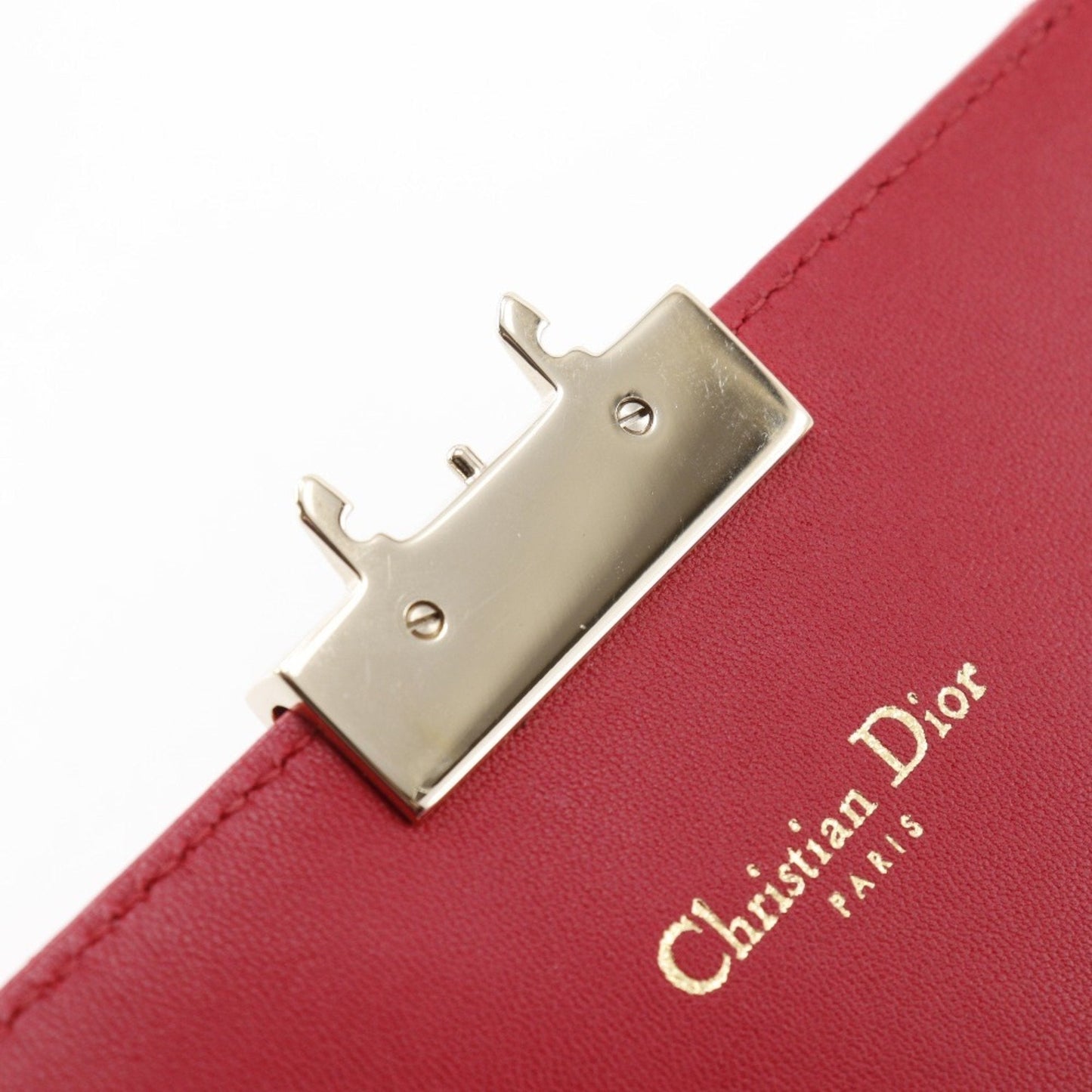 Christian Dior Chain Shoulder Bag Cannage Clutch S0252OTRI M79D Lambskin Red/Pink 2way Flap ChainShoulder Women's T131825677