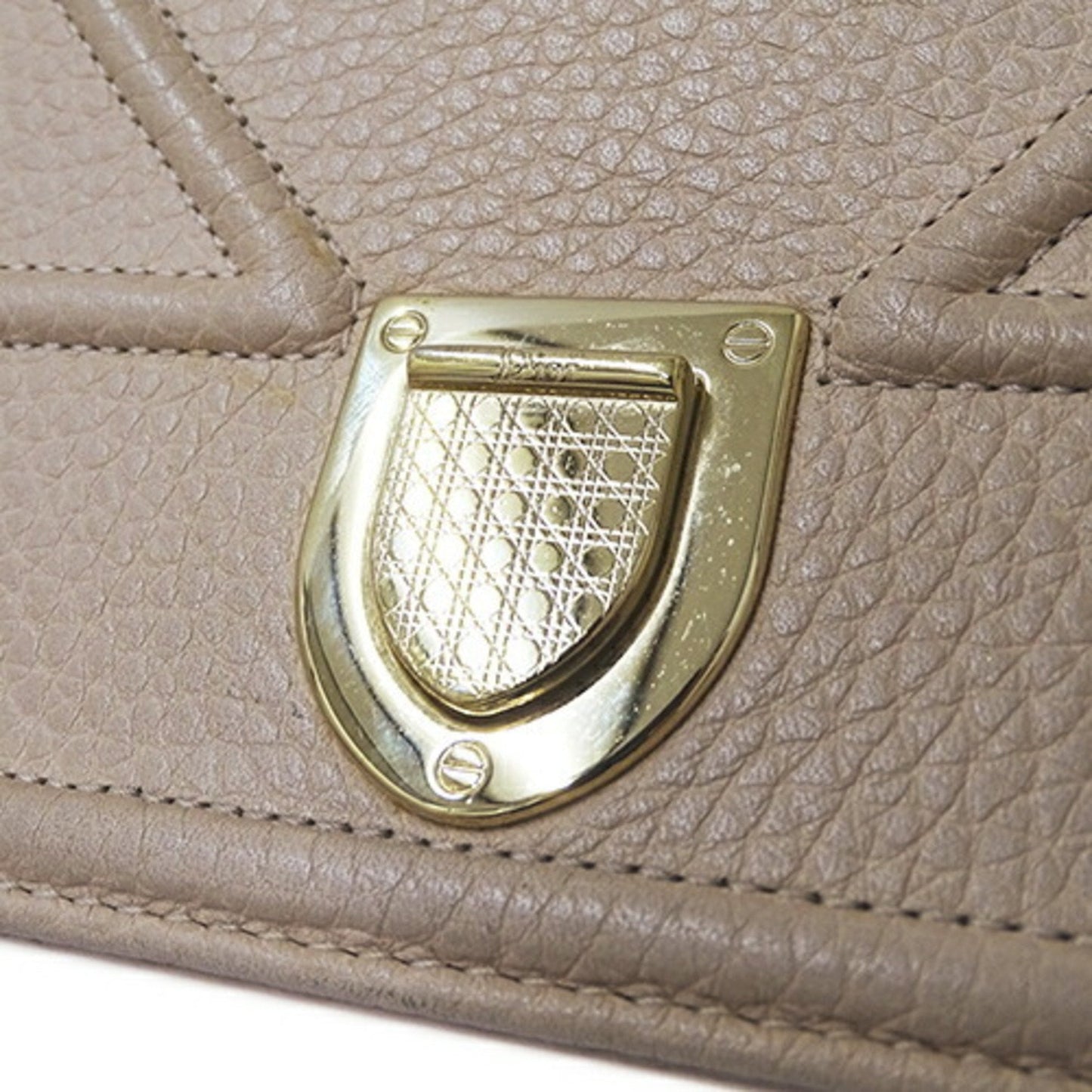 Christian Dior Dior bag for women, shoulder bag, clutch 2way, Diorama leather, pink beige, chain