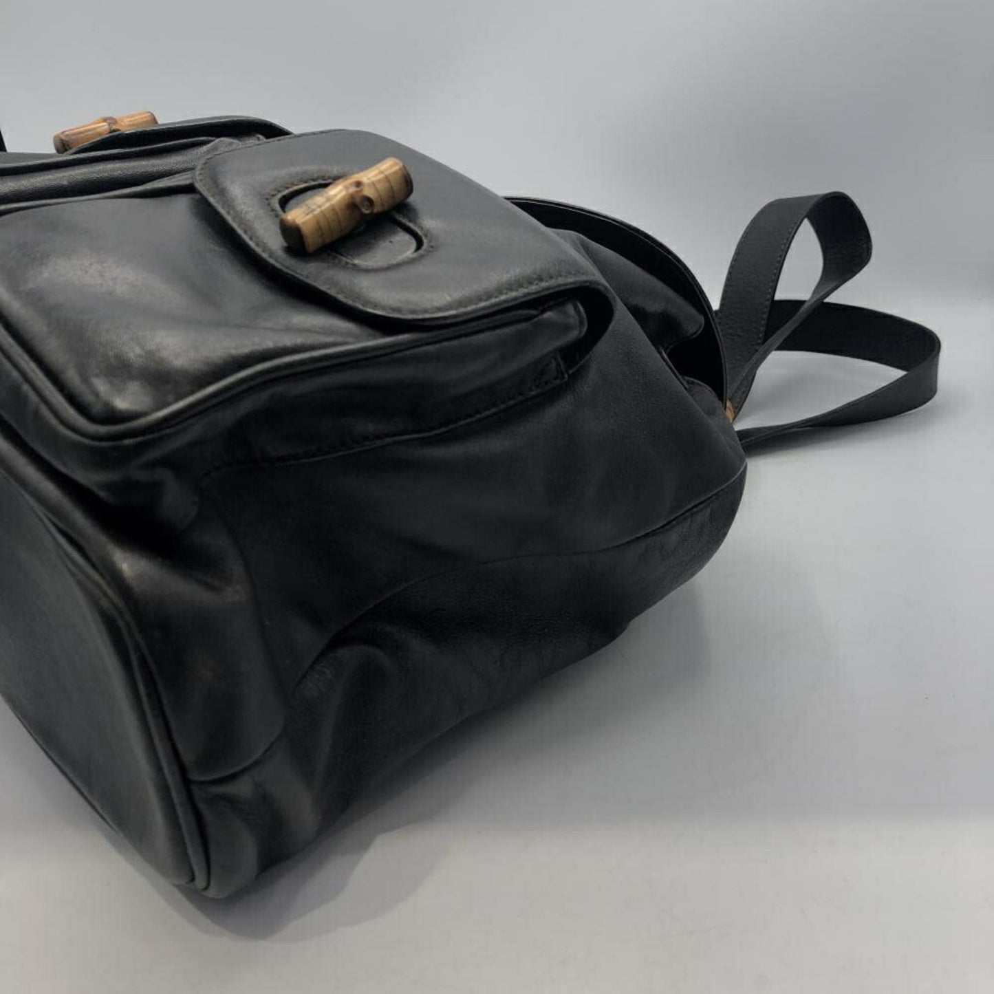 GUCCI Bamboo Leather Backpack 003・2058・0016 Old Gucci