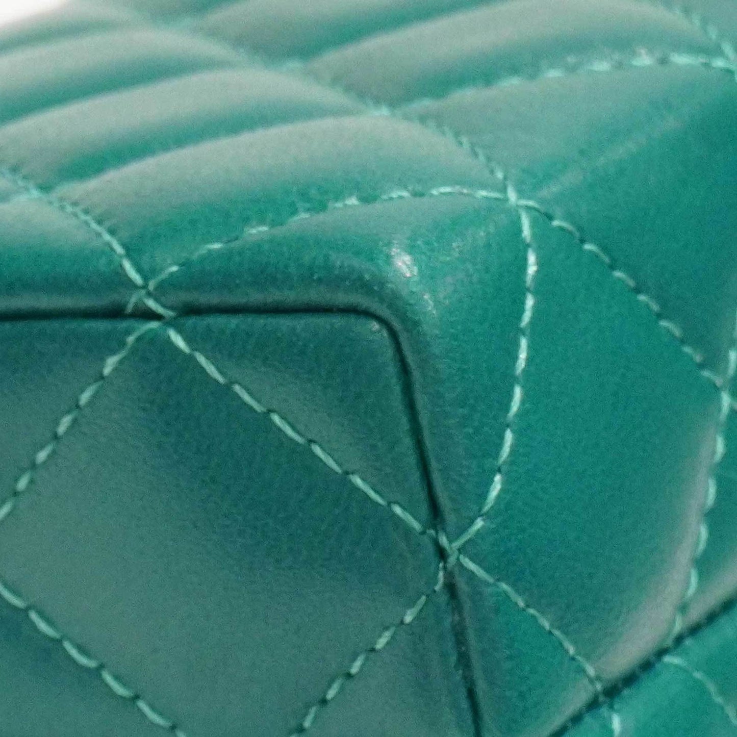 CHANEL Chain Clutch AP3452 Shoulder Bag Green Lambskin Women's Men's