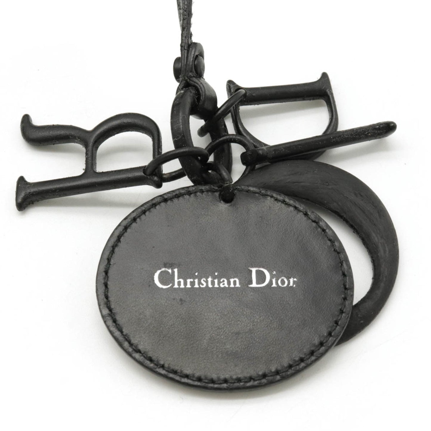 BagsChristian Dior Christian Lady Cannage Pana Tote Bag Coated Canvas Leather Black
