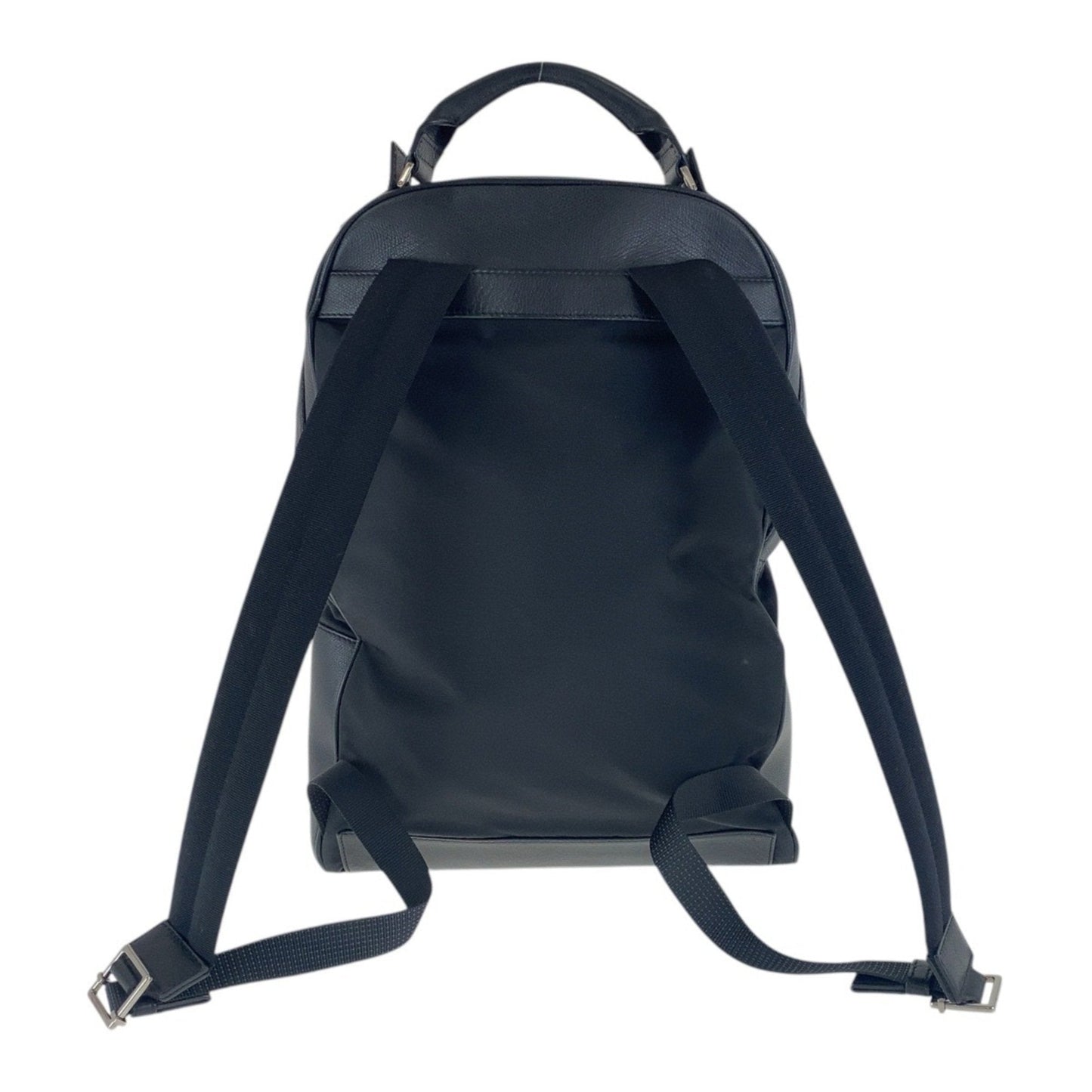 Christian Dior Dior Black Silver Hardware Nylon Leather 03 BO 1105 Backpack Men's