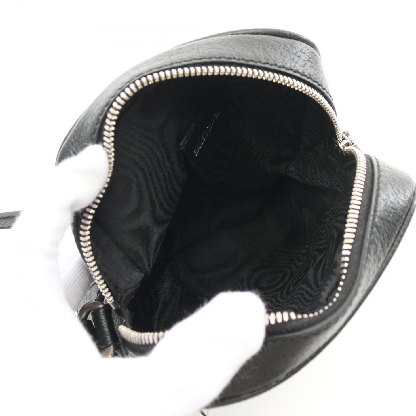 BALENCIAGA x GUCCI Hacker Project Shoulder Bag Canvas Leather Men's Black Multicolor 680129 1000・R