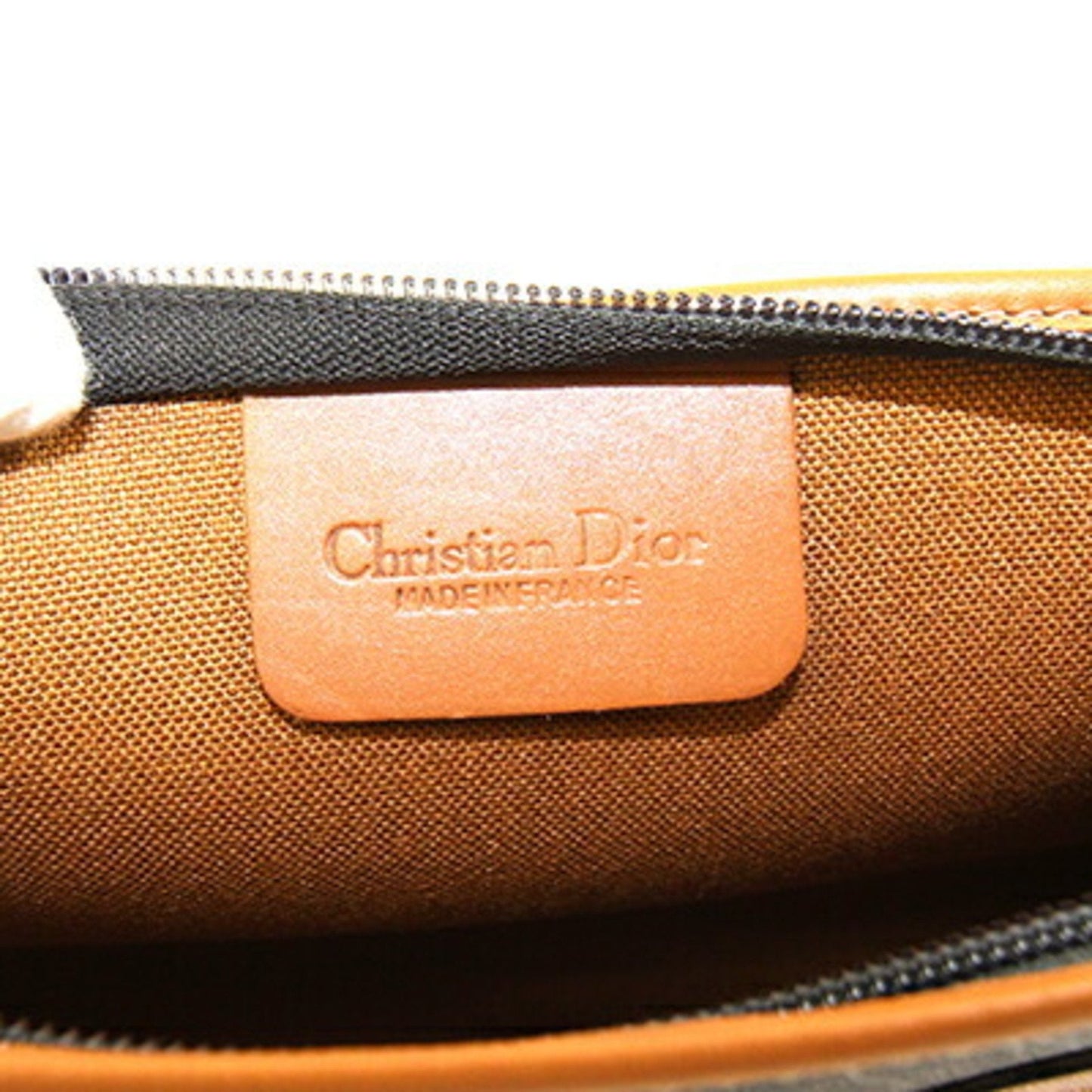 Christian Dior Dior clutch bag brown PVC leather second old men's DIOR