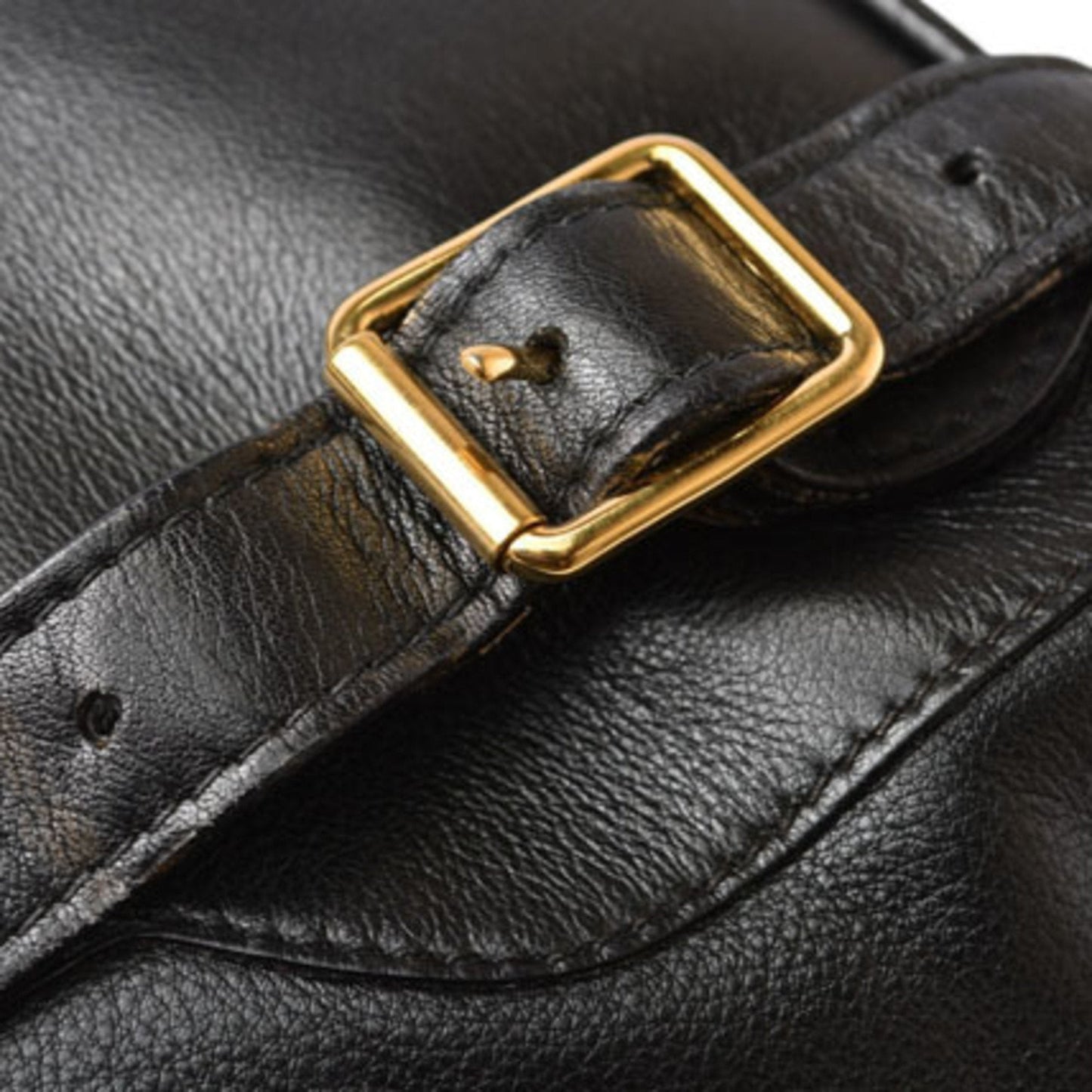 GUCCI Backpack Bamboo Bag Leather Black