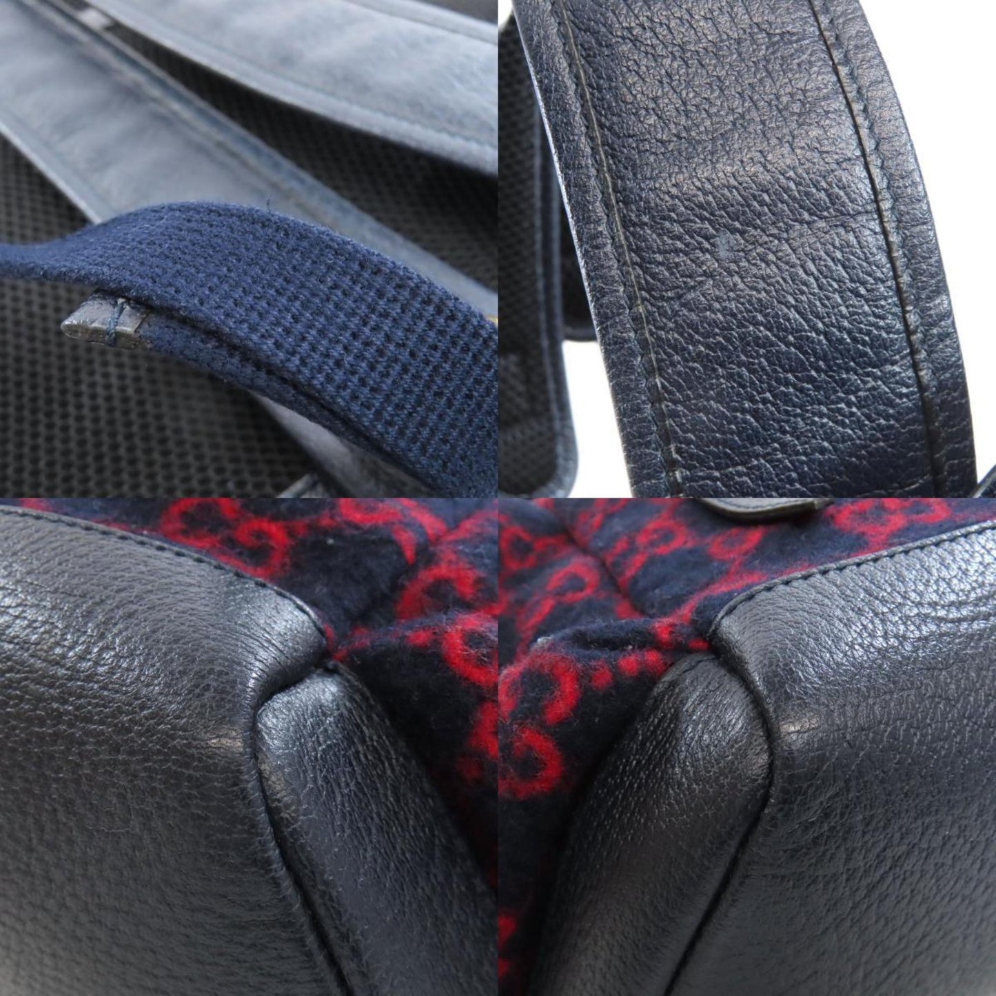 Gucci 598184 GG Wool Backpack/Daypack Women's GUCCI