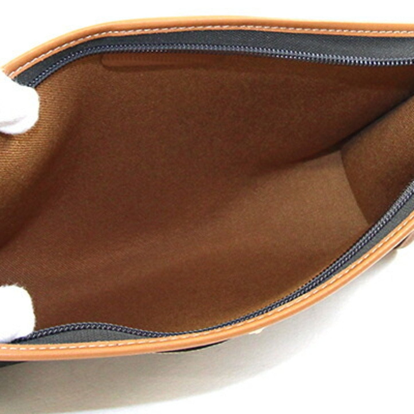 Christian Dior Dior clutch bag brown PVC leather second old men's DIOR