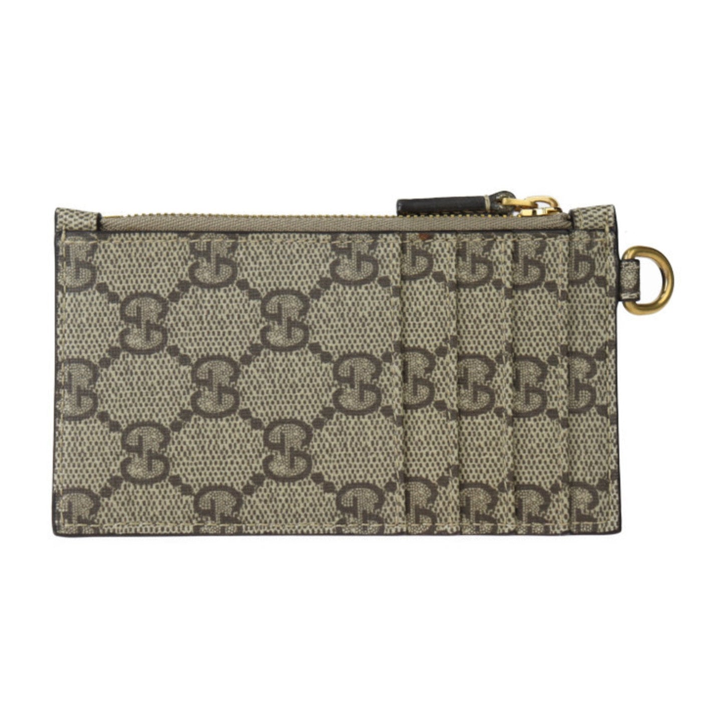 GUCCI Gucci BALENCIAGA Collaboration The Hacker Project Business Card Holder/Card Case 681706 GG Supreme Canvas Beige Brown Neck Strap Included Fragment Wallet/Coin Coin Purse