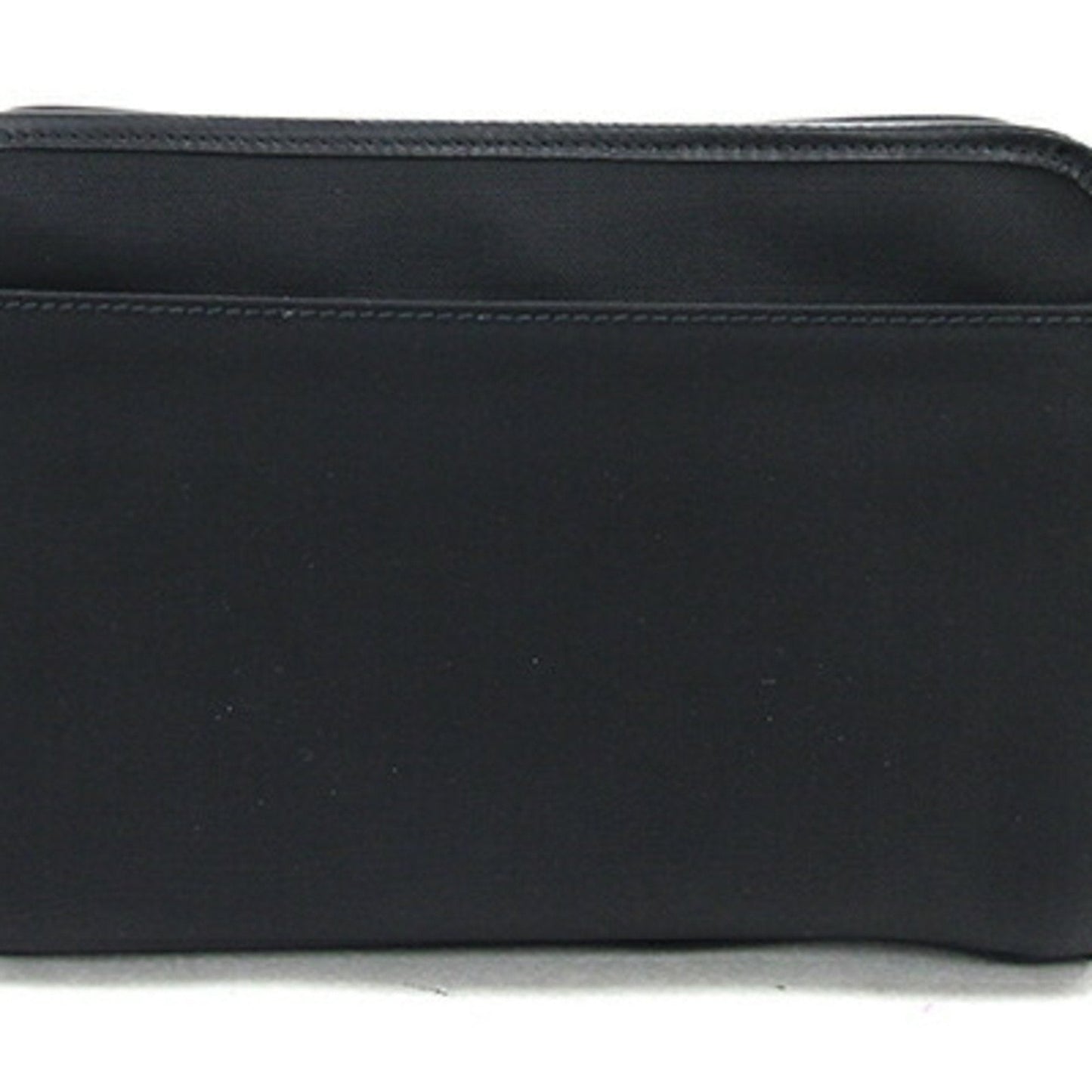 Gucci Second Bag 108844 Black Nylon Canvas Leather Clutch Men's GUCCI