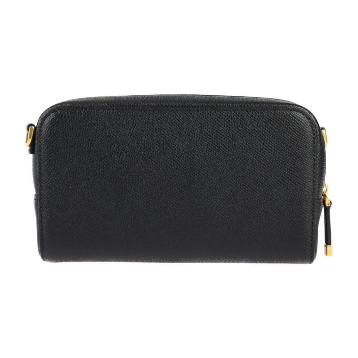 Christian Dior Caro Double Pouch Shoulder Bag S7431UBAE Calfskin Black Second Clutch R2415083010048