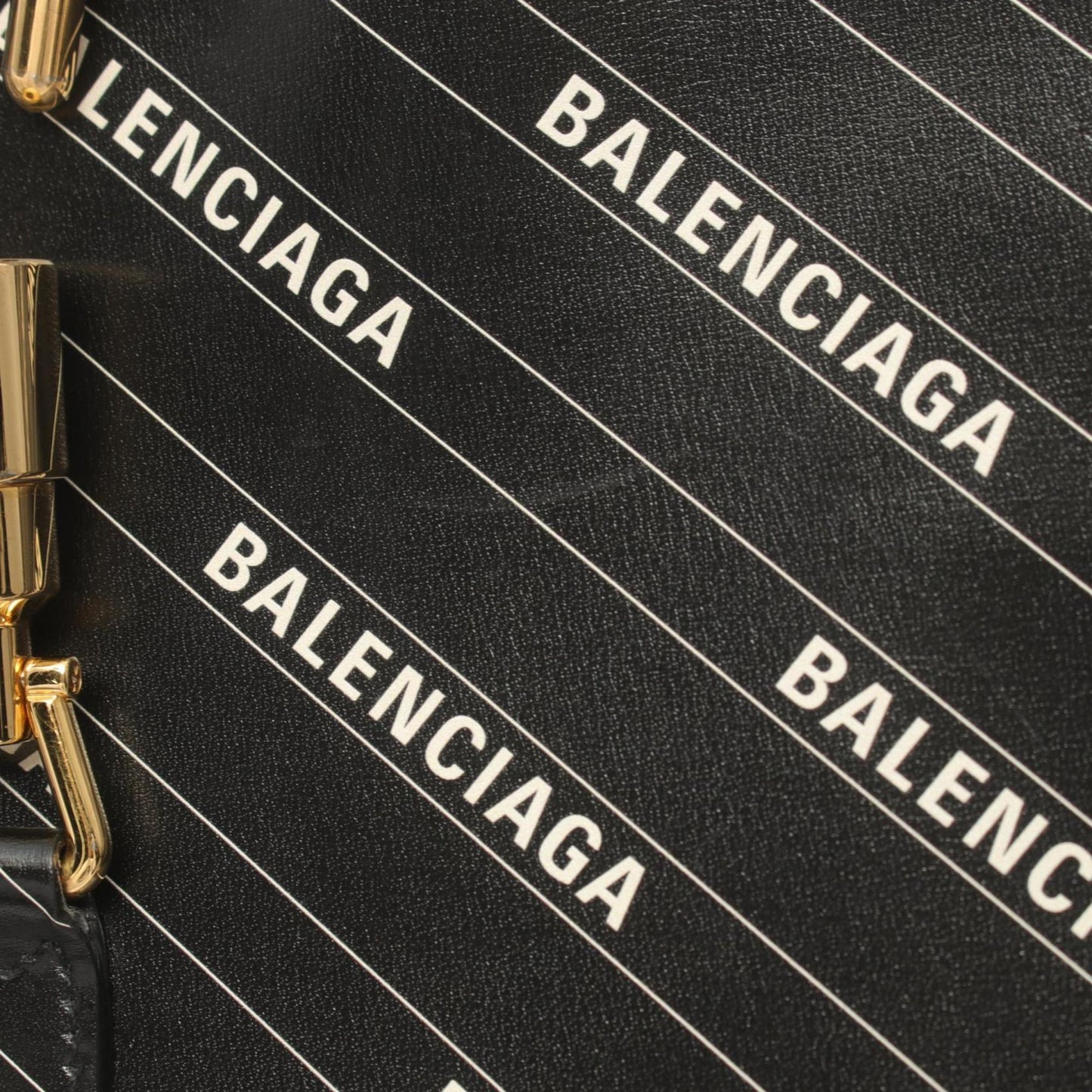 GUCCI BALENCIAGA x Hacker Jackie 1961 Shoulder Bag Leather Women's Black White 636712