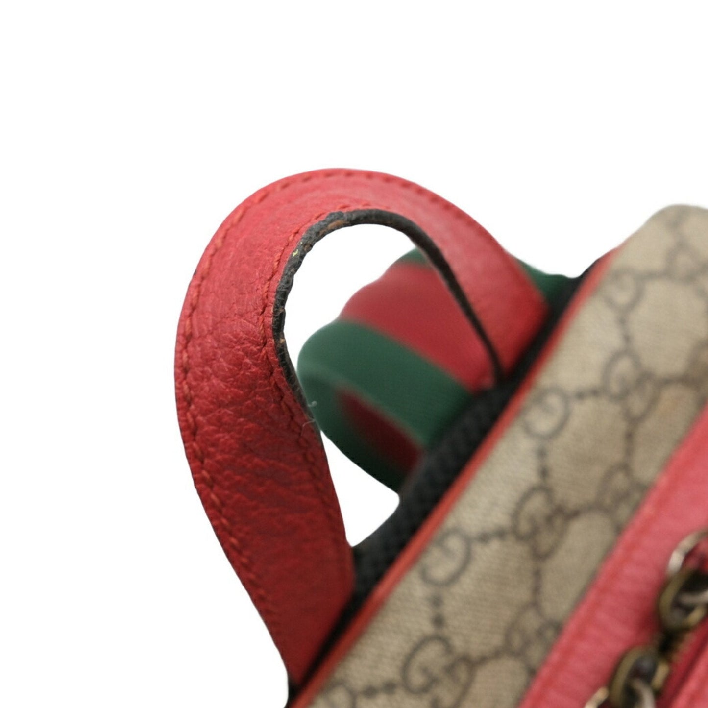 GUCCI Bosco GG Supreme Embroidered Backpack Daypack Canvas Leather 495621