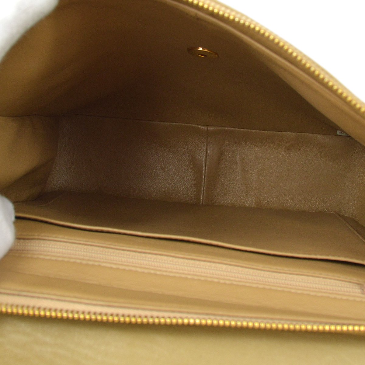 CHANEL 1994-1996 Beige Lambskin Quilted CF Backpack Medium
