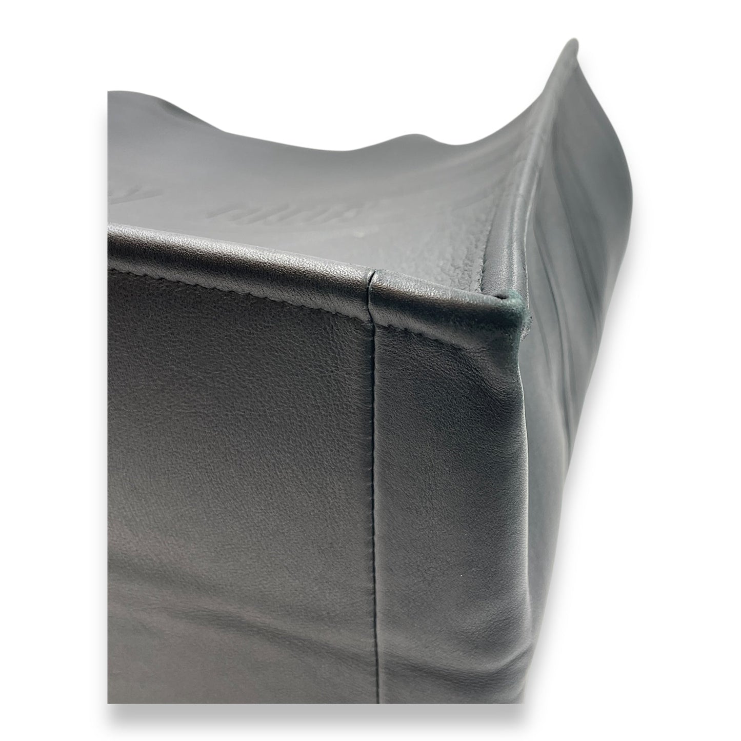 Book Tote Medium Black Top Handle Bag in Calfskin
