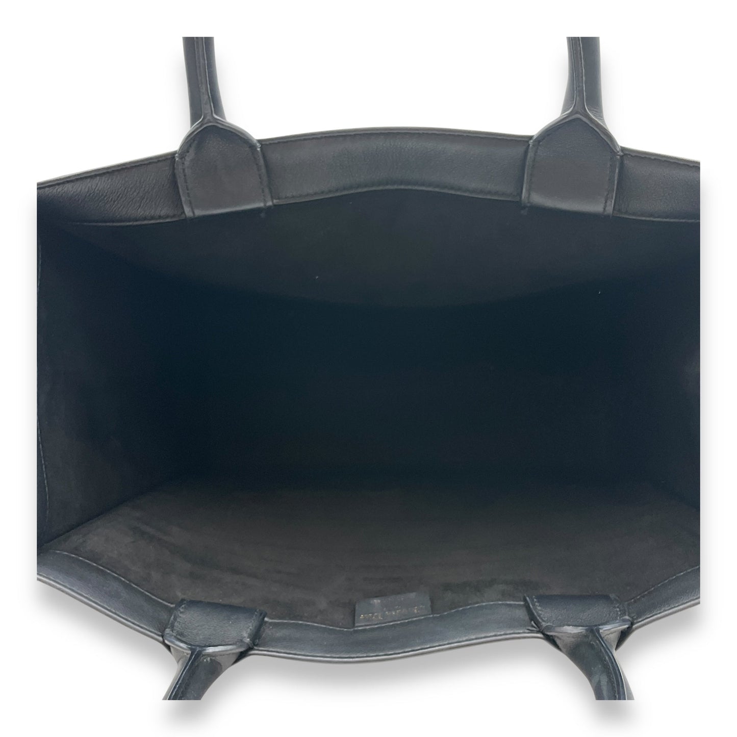 Book Tote Medium Black Top Handle Bag in Calfskin