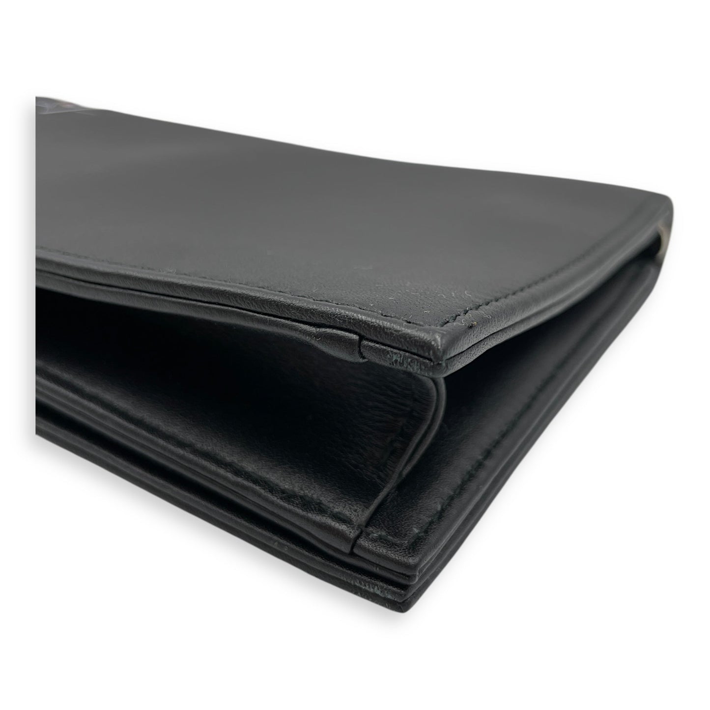 Paradise Diorama (2016) Black Clutch in Calfskin, Silver hardware