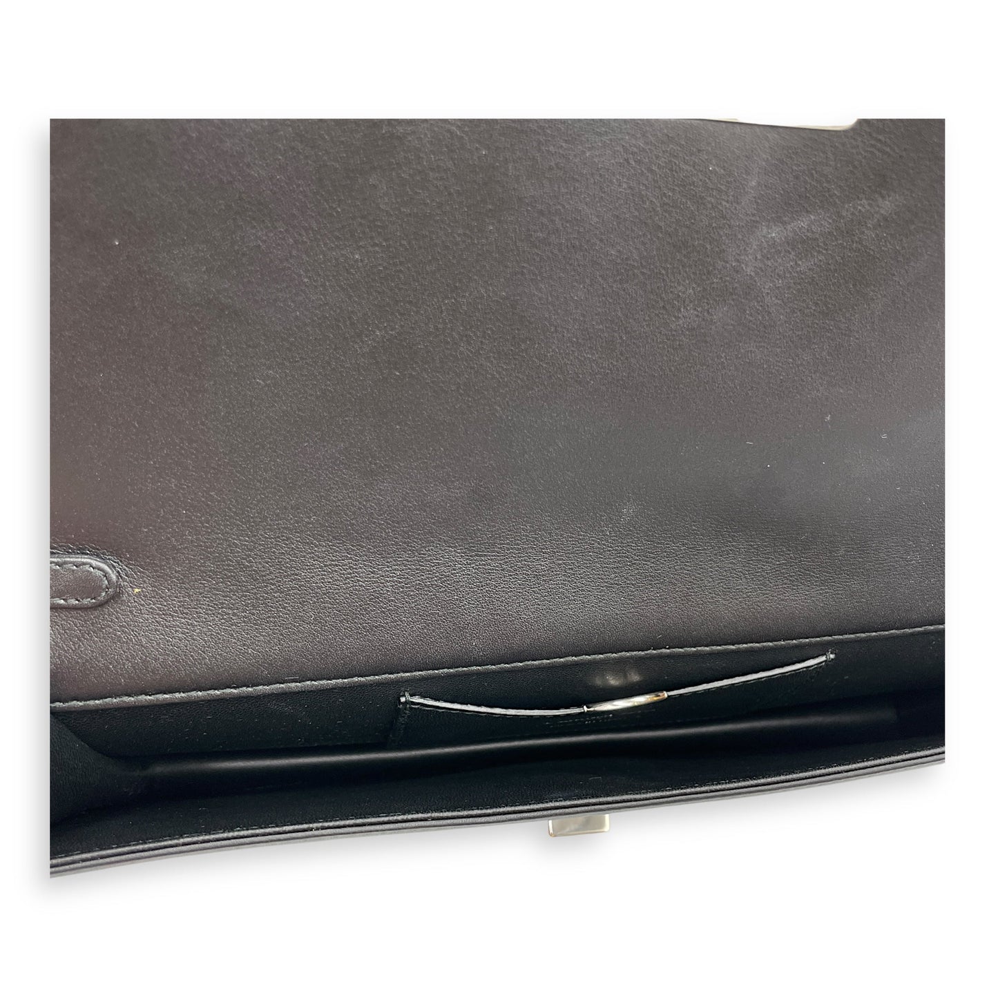 Paradise Diorama (2016) Black Clutch in Calfskin, Silver hardware