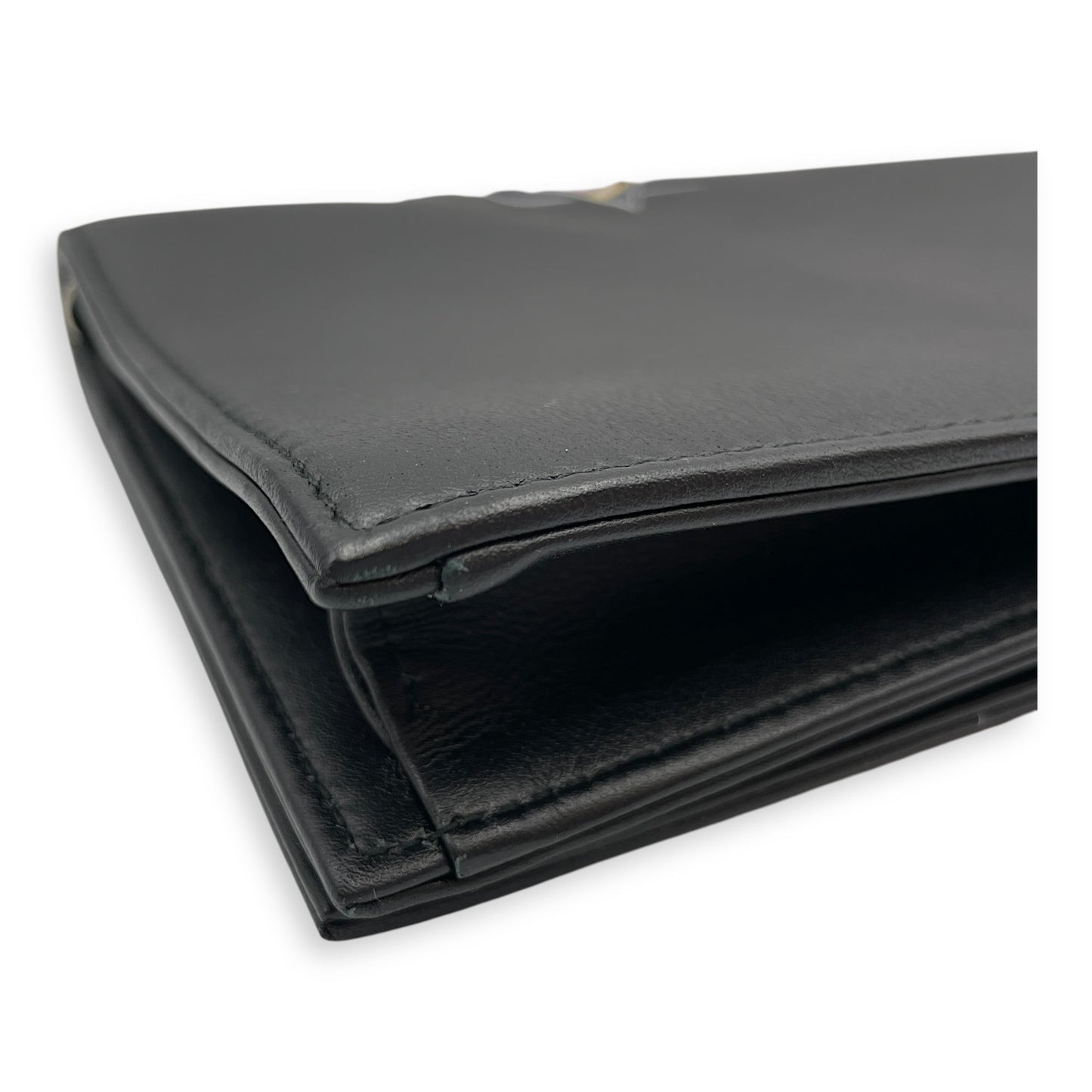 Paradise Diorama (2016) Black Clutch in Calfskin, Silver hardware