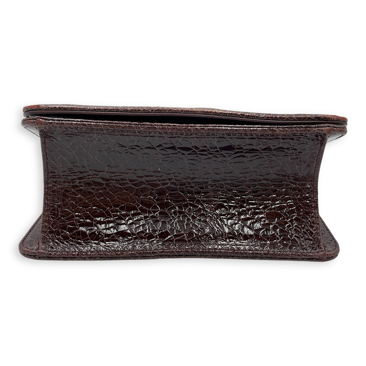 Ceramic Effect Leather Diorma Club Burgundy Crossbody Bag in Calfskin, Silver hardware