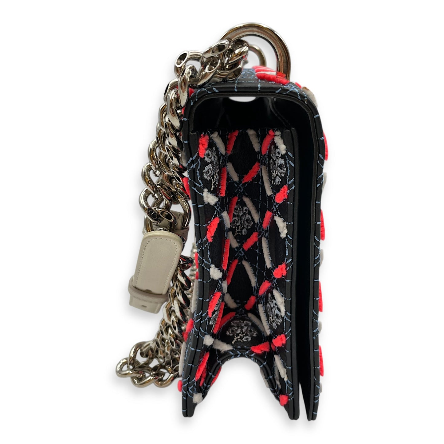 Diorama Multi-Color Shoulder Bag in Calfskin, Silver hardware