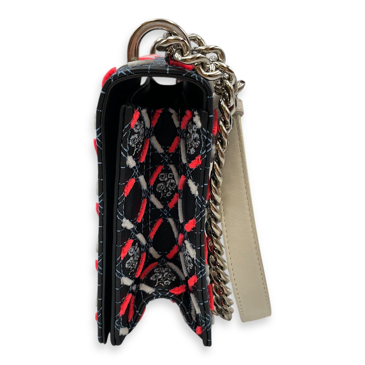 Diorama Multi-Color Shoulder Bag in Calfskin, Silver hardware