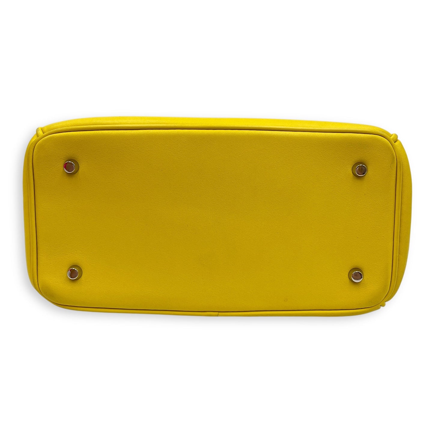 Le Dior Flap Mini Yellow/Pink Crossbody Bag in Calfskin, Silver hardware