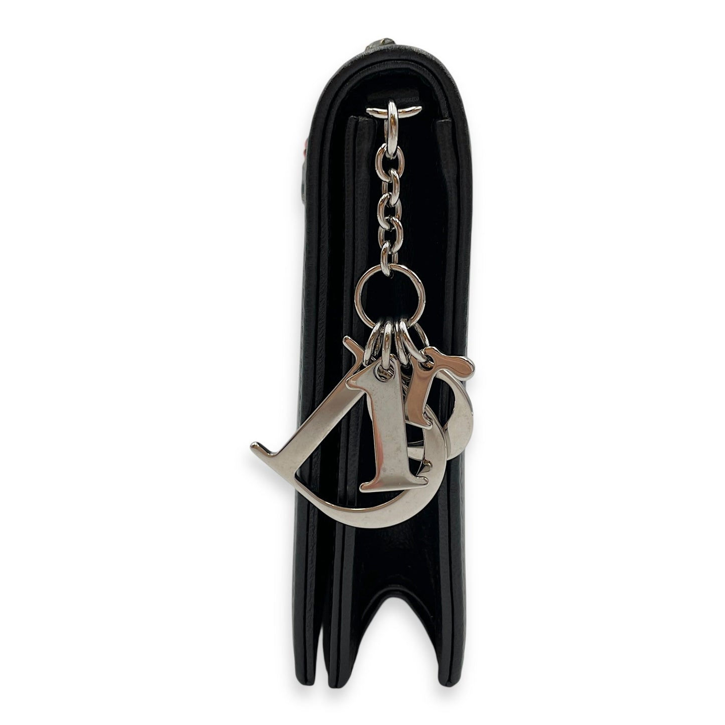 Jayne Vif Black Clutch in Calfskin, Silver hardware