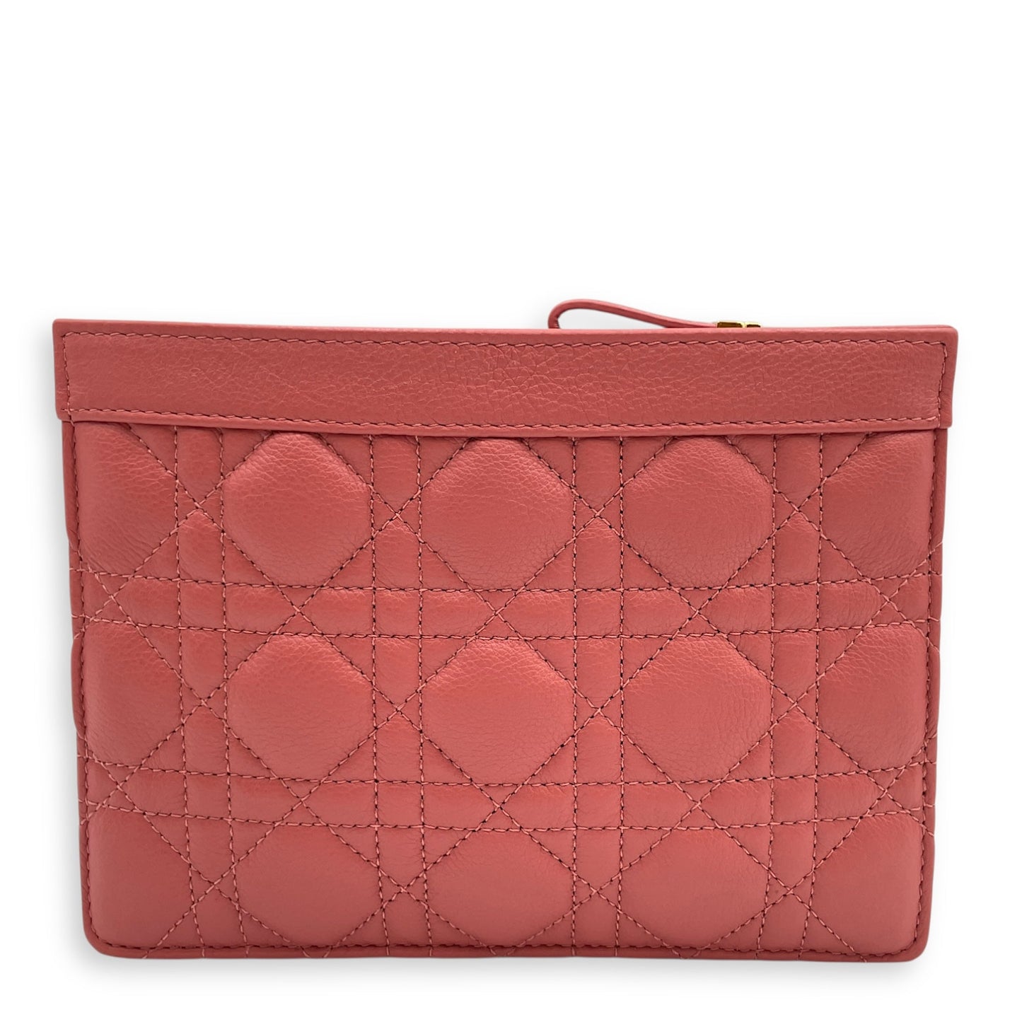 Cannage Caro Pink Shoulder Bag in Lambskin, Gold hardware