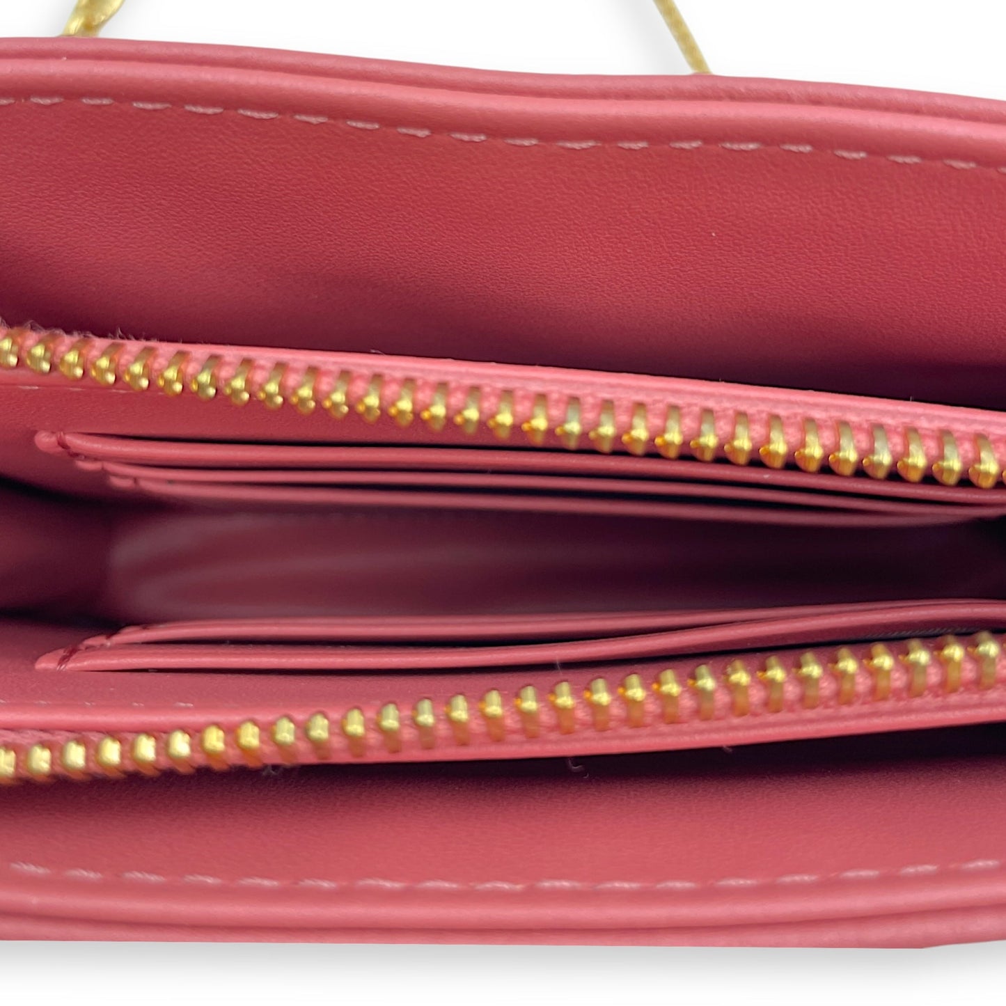 Cannage Caro Pink Shoulder Bag in Lambskin, Gold hardware