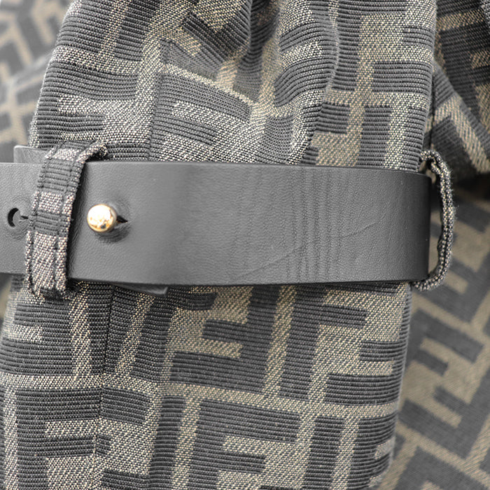 FENDI coat polyester Khaki, Brown FF8887 A5W3 36