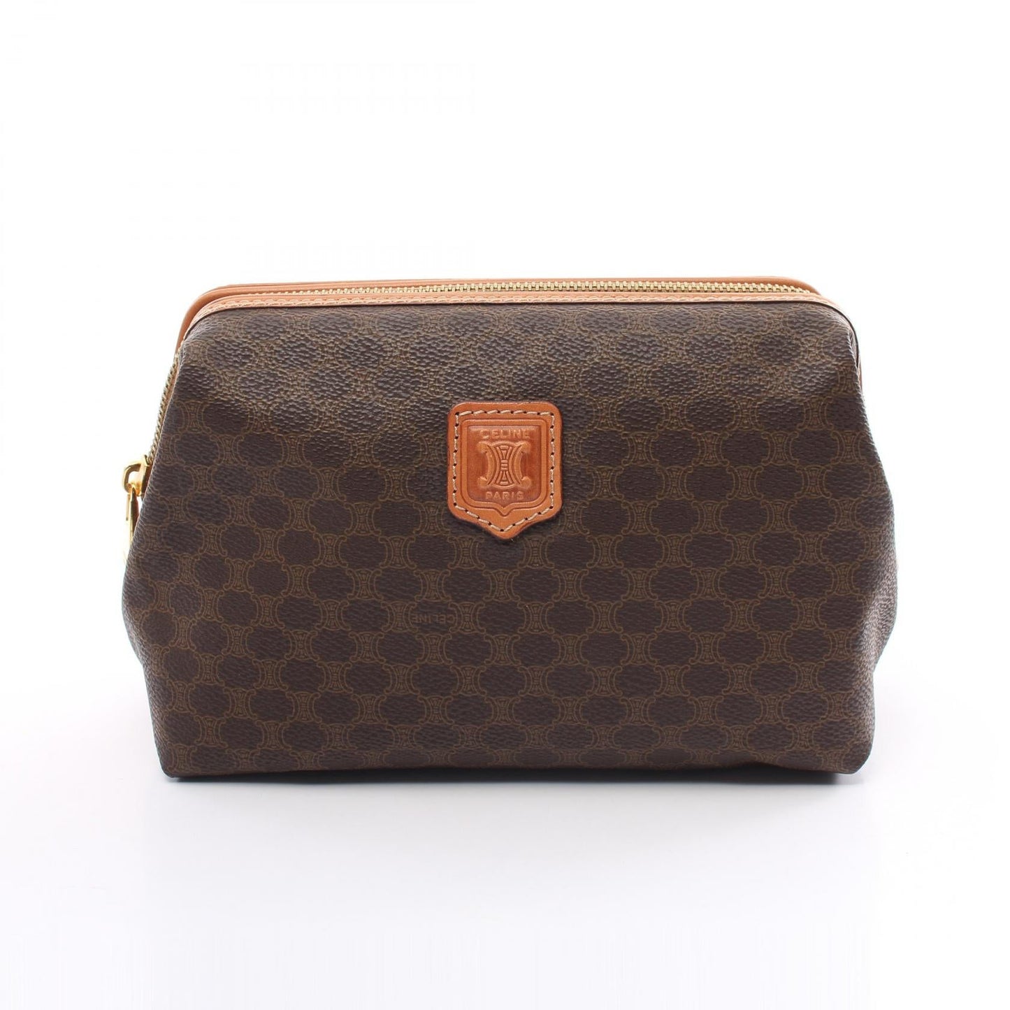 Celine Macadam Pouch PVC Coated Canvas Leather
