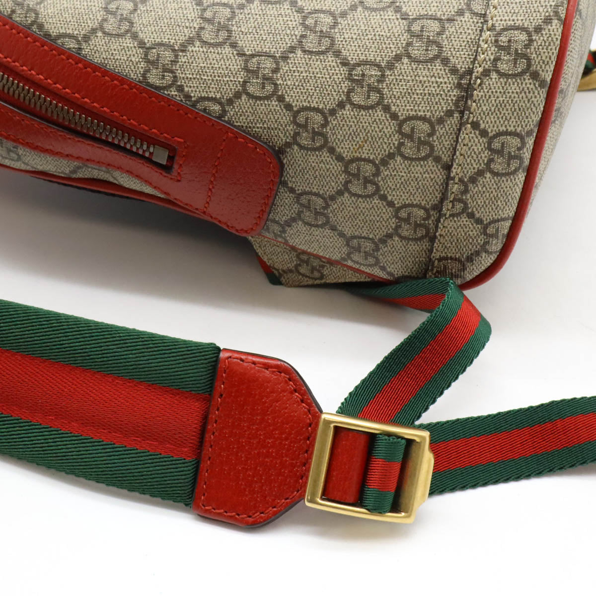 Gucci GG Supreme Bosco Dog Backpack PVC Leather