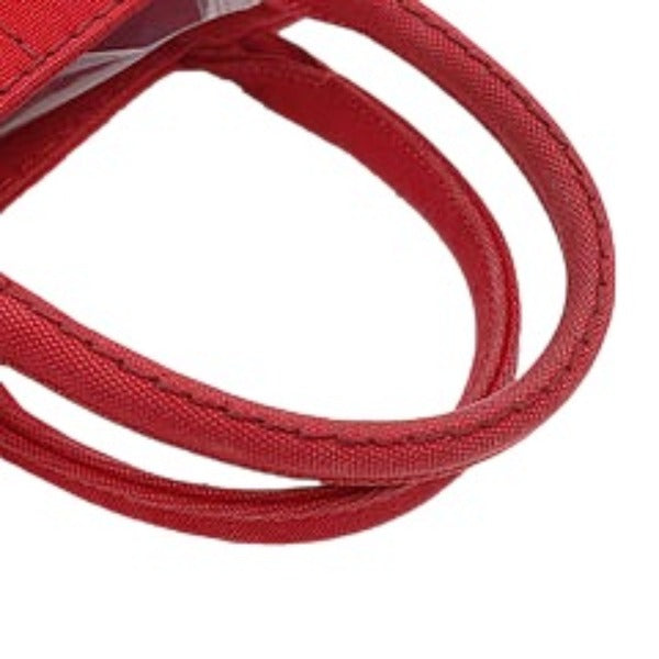 PRADA Tote Bag denim Red Tote Bag canvas Canapa Women Used