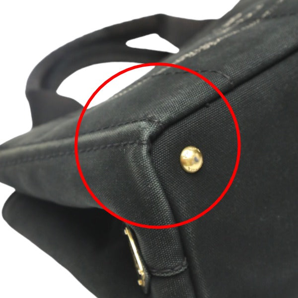 PRADA Tote Bag 1BG439 denim black Tote Bag Canapa mini Women Used